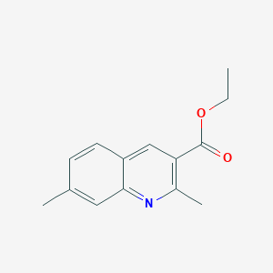 2,7-Dimethylquinoline-3-carboxylic acid ethyl ester