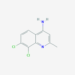 molecular formula C10H8Cl2N2 B1341348 4-Amino-7,8-dichloro-2-methylquinoline CAS No. 917562-02-8