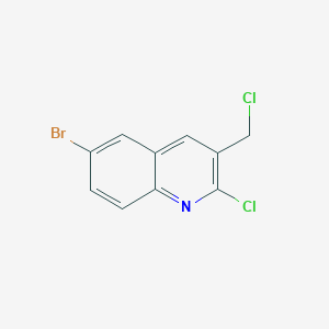 molecular formula C10H6BrCl2N B1341353 6-Bromo-2-chloro-3-chloromethylquinoline CAS No. 948290-77-5