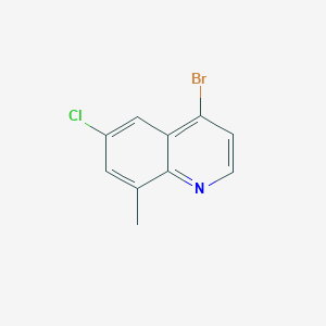 molecular formula C10H7BrClN B1341361 4-Bromo-6-chloro-8-methylquinoline CAS No. 927800-42-8