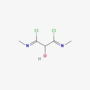 2-hydroxy-N,N'-dimethylpropanediimidoyl dichloride