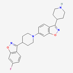 6-[4-(6-Fluoro-1,2-benzisoxazol-3-yl)-1-piperidinyl]-3-(4-piperidinyl)-1,2-benzisoxazole