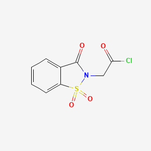 2-(1,1-Dioxido-3-oxobenzo[d]isothiazol-2(3h)-yl)acetyl chloride