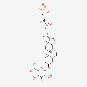 6-[[10,13-dimethyl-17-[5-oxo-5-(2-sulfoethylamino)pentan-2-yl]-2,3,4,5,6,7,8,9,11,12,14,15,16,17-tetradecahydro-1H-cyclopenta[a]phenanthren-3-yl]oxy]-3,4,5-trihydroxyoxane-2-carboxylic acid