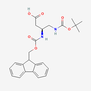 molecular formula C24H28N2O6 B1341369 Fmoc-D-Dbu(Boc)-OH CAS No. 1310680-44-4
