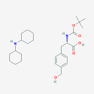 molecular formula C27H44N2O5 B1341371 Boc-P(CH2OH)-L-phe-OH dcha 