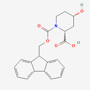 (2R,4S)-1-(((9H-Fluoren-9-yl)methoxy)carbonyl)-4-hydroxypiperidine-2-carboxylic acid