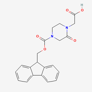 4-Fmoc-1-carboxymethyl-piperazin-2-one