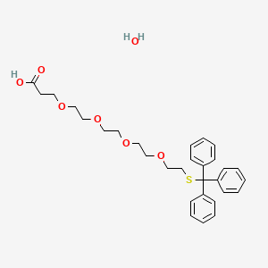 molecular formula C30H38O7S B1341378 15-Tritylmercapto-4,7,10,13-tetraoxapentadecanoic acid monohydrate CAS No. 882847-05-4