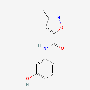 molecular formula C11H10N2O3 B1341393 N-(3-hydroxyphenyl)-3-methyl-1,2-oxazole-5-carboxamide CAS No. 64384-94-7