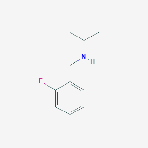molecular formula C10H14FN B1341412 (2-Fluoro-benzyl)-isopropyl-amine CAS No. 921074-63-7