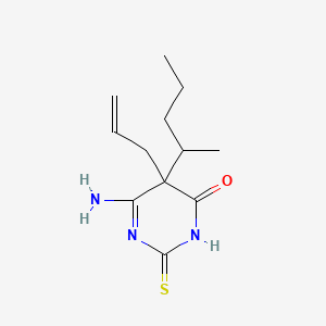 molecular formula C12H19N3OS B13414215 5-Allyl-5-(pent-2-yl)-4-imino-2-thiobarbituric Acid 