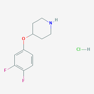 molecular formula C11H14ClF2NO B1341423 4-(3,4-Difluorophenoxy)piperidine hydrochloride CAS No. 1051919-38-0