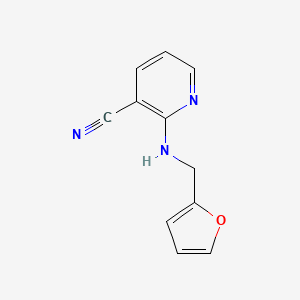 molecular formula C11H9N3O B1341431 2-((Furan-2-ylmethyl)amino)nicotinonitrile CAS No. 945347-58-0