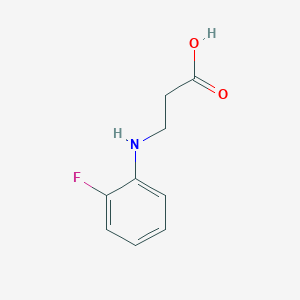 molecular formula C9H10FNO2 B1341437 N-(2-Fluorophenyl)-3-aminopropionic acid CAS No. 38470-19-8