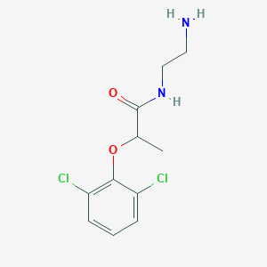 molecular formula C11H14Cl2N2O2 B134144 N-(2-氨基乙基)-2-(2,6-二氯苯氧基)丙酰胺 CAS No. 344443-16-9