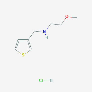 molecular formula C8H14ClNOS B1341460 (2-Methoxy-ethyl)-thiophen-3-ylmethyl-amine hydrochloride CAS No. 1049713-62-3