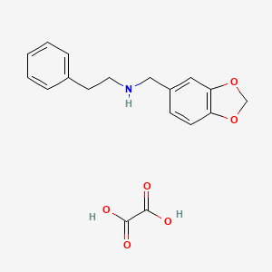 molecular formula C18H19NO6 B1341473 Benzo[1,3]dioxol-5-ylmethyl-phenethyl-amine oxalate CAS No. 1048327-84-9