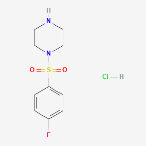 molecular formula C10H14ClFN2O2S B1341475 1-(4-Fluoro-benzenesulfonyl)-piperazine hydrochloride CAS No. 333986-41-7