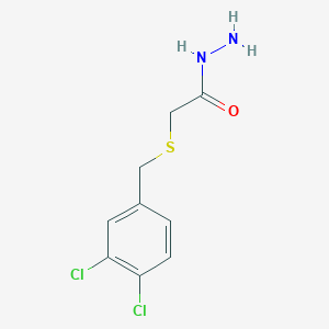 molecular formula C9H10Cl2N2OS B1341484 2-[(3,4-Dichlorobenzyl)thio]acetohydrazide CAS No. 725226-36-8