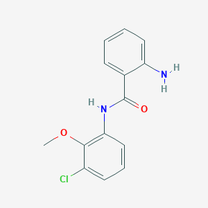 2-amino-N-(3-chloro-2-methoxyphenyl)benzamide