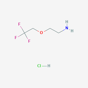molecular formula C4H9ClF3NO B1341494 2-(2,2,2-三氟乙氧基)乙胺盐酸盐 CAS No. 1035041-75-8