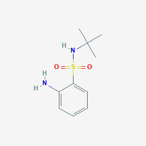 molecular formula C10H16N2O2S B1341505 2-Amino-N-(tert-butyl)benzenesulfonamide CAS No. 954268-81-6
