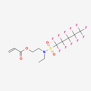 B13415096 2-Propenoic acid, 2-[ethyl[(undecafluoropentyl)sulfonyl]amino]ethyl ester CAS No. 68298-06-6