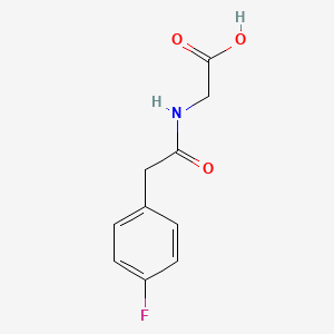 molecular formula C10H10FNO3 B1341515 N-[(4-fluorophenyl)acetyl]glycine CAS No. 10457-87-1