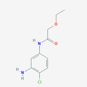 molecular formula C10H13ClN2O2 B1341539 N-(3-Amino-4-chlorophenyl)-2-ethoxyacetamide CAS No. 954565-51-6