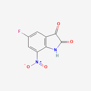 molecular formula C8H3FN2O4 B1341548 5-fluoro-7-nitro-1H-indole-2,3-dione CAS No. 954571-39-2