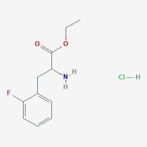 molecular formula C11H15ClFNO2 B1341562 Ethyl 2-amino-3-(2-fluorophenyl)propanoate hydrochloride 