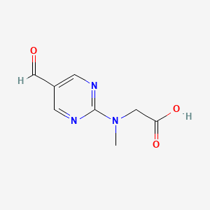 molecular formula C8H9N3O3 B1341569 N-(5-Formylpyrimidin-2-YL)-N-methylglycine CAS No. 915921-77-6