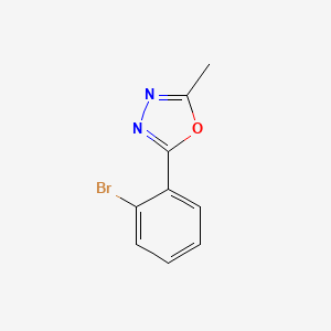 molecular formula C9H7BrN2O B1341583 2-(2-Bromophenyl)-5-methyl-1,3,4-oxadiazole CAS No. 352330-84-8