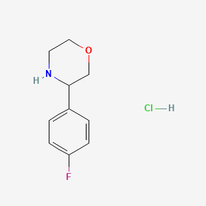 molecular formula C10H13ClFNO B1341603 3-(4-Fluorophenyl)morpholine hydrochloride CAS No. 1185045-95-7
