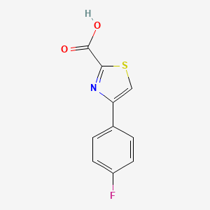 molecular formula C10H6FNO2S B1341634 4-(4-Fluorophenyl)thiazole-2-carboxylic acid CAS No. 886366-96-7