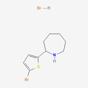 molecular formula C10H15Br2NS B1341635 2-(5-Bromo-2-thienyl)azepane hydrobromide 