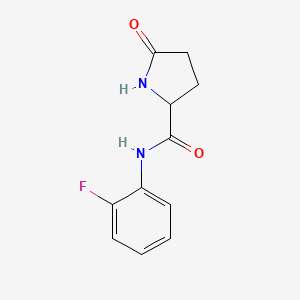 molecular formula C11H11FN2O2 B1341642 N-(2-氟苯基)-5-氧代-2-吡咯烷甲酰胺 CAS No. 1008420-22-1