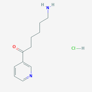 molecular formula C11H17ClN2O B1341646 6-Amino-1-pyridin-3-ylhexan-1-one hydrochloride 