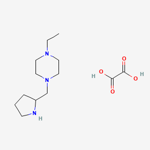 molecular formula C13H25N3O4 B1341651 1-Ethyl-4-(pyrrolidin-2-ylmethyl)piperazine oxalate CAS No. 1177326-54-3