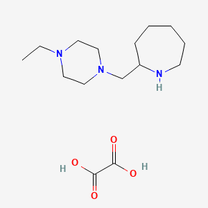 molecular formula C15H29N3O4 B1341653 2-[(4-Ethylpiperazin-1-YL)methyl]azepane oxalate CAS No. 1177325-15-3