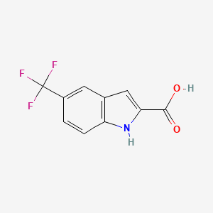 molecular formula C10H6F3NO2 B1341657 5-(trifluoromethyl)-1H-indole-2-carboxylic acid CAS No. 496946-78-2