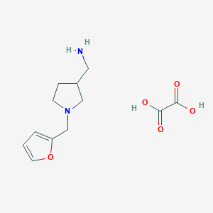 B1341663 1-[1-(2-Furylmethyl)pyrrolidin-3-YL]methanamine oxalate CAS No. 1177348-33-2