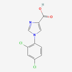 molecular formula C10H6Cl2N2O2 B1341673 1-(2,4-dichlorophenyl)-1H-imidazole-4-carboxylic acid CAS No. 952958-68-8
