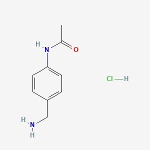 B1341687 N-(4-(Aminomethyl)phenyl)acetamide hydrochloride CAS No. 25027-73-0