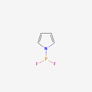 molecular formula C4H4F2NP B13416901 Pyrrole, 1-difluorophosphino- CAS No. 78164-63-3