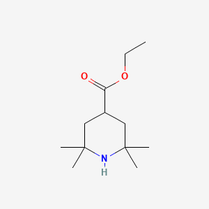 molecular formula C12H23NO2 B13416903 4-Piperidinecarboxylic acid, 2,2,6,6-tetramethyl-, ethyl ester CAS No. 61171-34-4