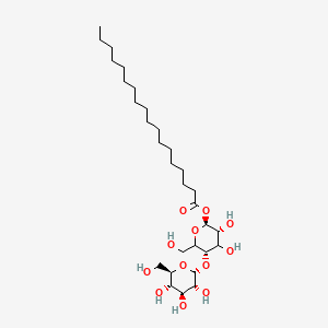 molecular formula C30H56O12 B13417003 4-O-alpha-D-Glucopyranosyl-beta-D-glucopyranose-1-octadecanoate 