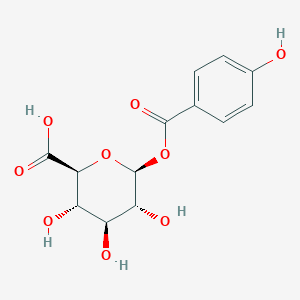 molecular formula C13H14O9 B13417012 1-(4-Hydroxybenzoyl)glucuronide 