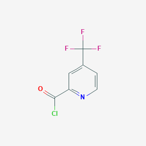 molecular formula C7H3ClF3NO B13417081 4-(Trifluoromethyl)pyridine-2-carbonyl chloride CAS No. 640296-12-4